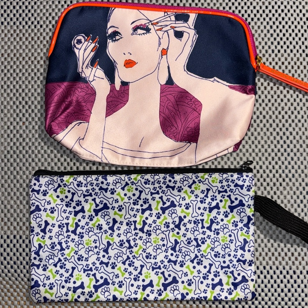 Estee Lauder Colorful 100% Polyester Fabric Cosmetic Makeup Bag And Cute Pouch